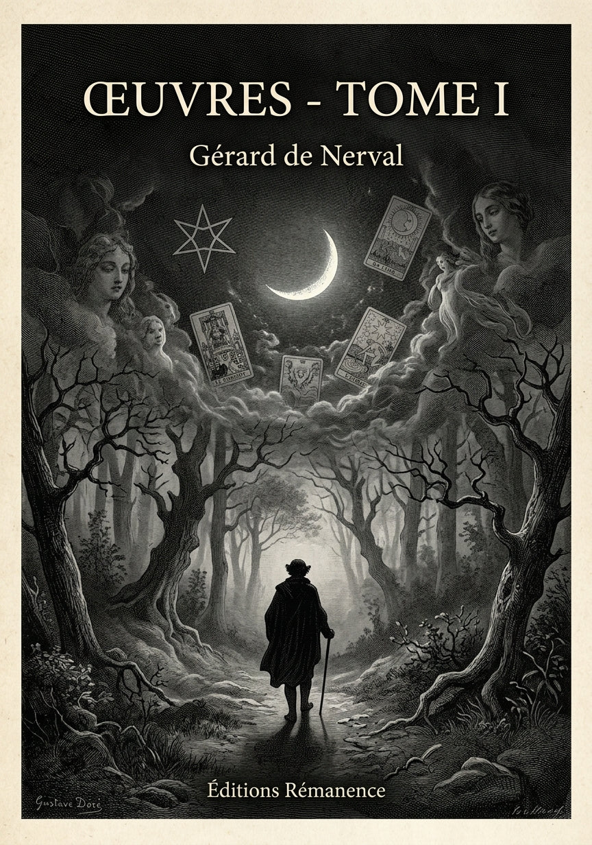 Livre Œuvres - Tome I par Gérard de Nerval - Couverture - Editions Remanence