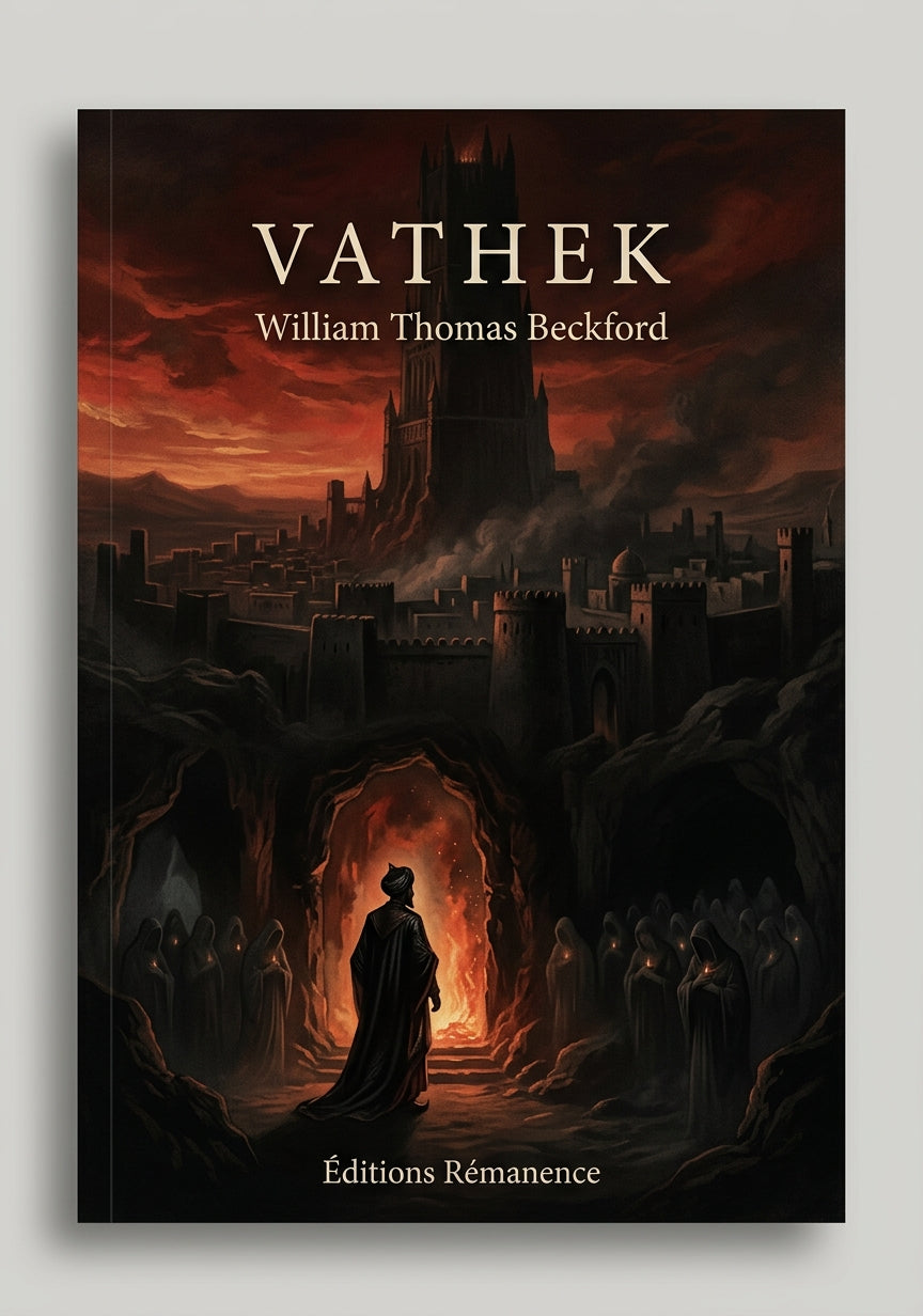 Livre Vathek par William Thomas Beckford - Couverture - Editions Remanence