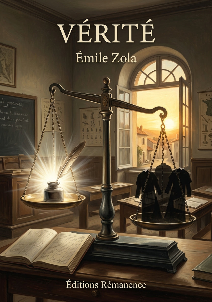 Livre Vérité par Émile Zola - Couverture - Editions Remanence