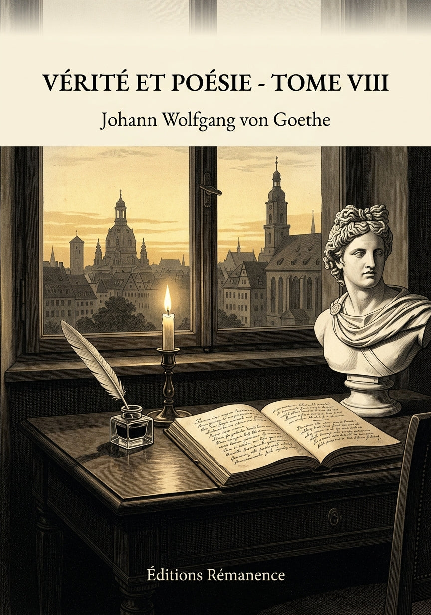 Livre Vérité et Poésie - Tome VIII par Johann Wolfgang von Goethe - Couverture - Editions Remanence