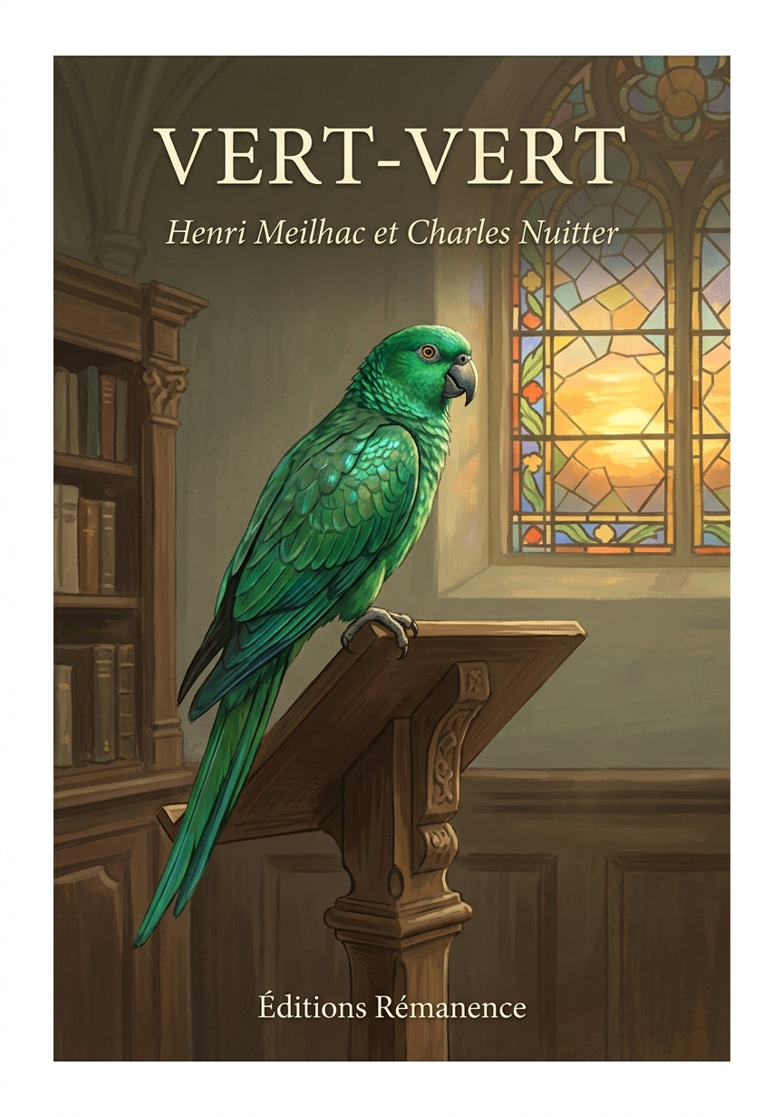 Livre Vert-Vert par Henri Meilhac et Charles Nuitter - Couverture - Editions Remanence