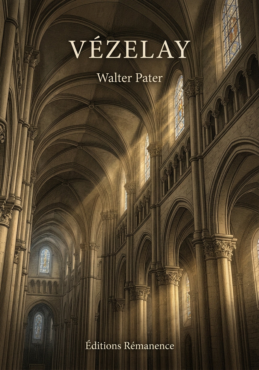 Livre Vézelay par Walter Pater - Couverture - Editions Remanence