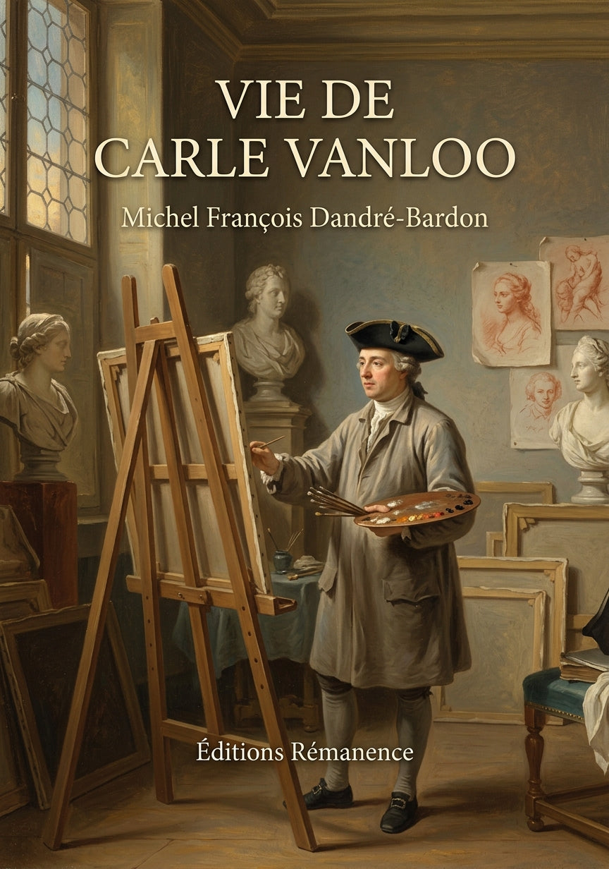 Livre Vie de Carle Vanloo par Michel François Dandré-Bardon - Couverture - Editions Remanence