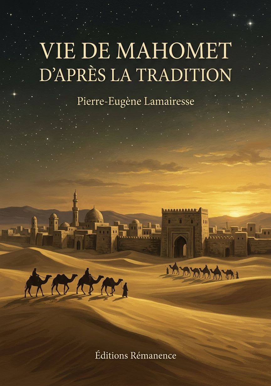 Livre Vie de Mahomet d'après la tradition par Pierre-Eugène Lamairesse - Couverture - Editions Remanence