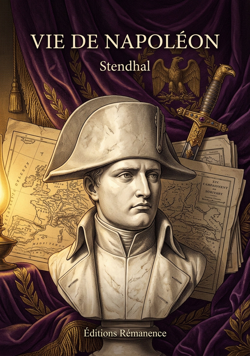 Livre Vie de Napoléon par Stendhal - Couverture - Editions Remanence