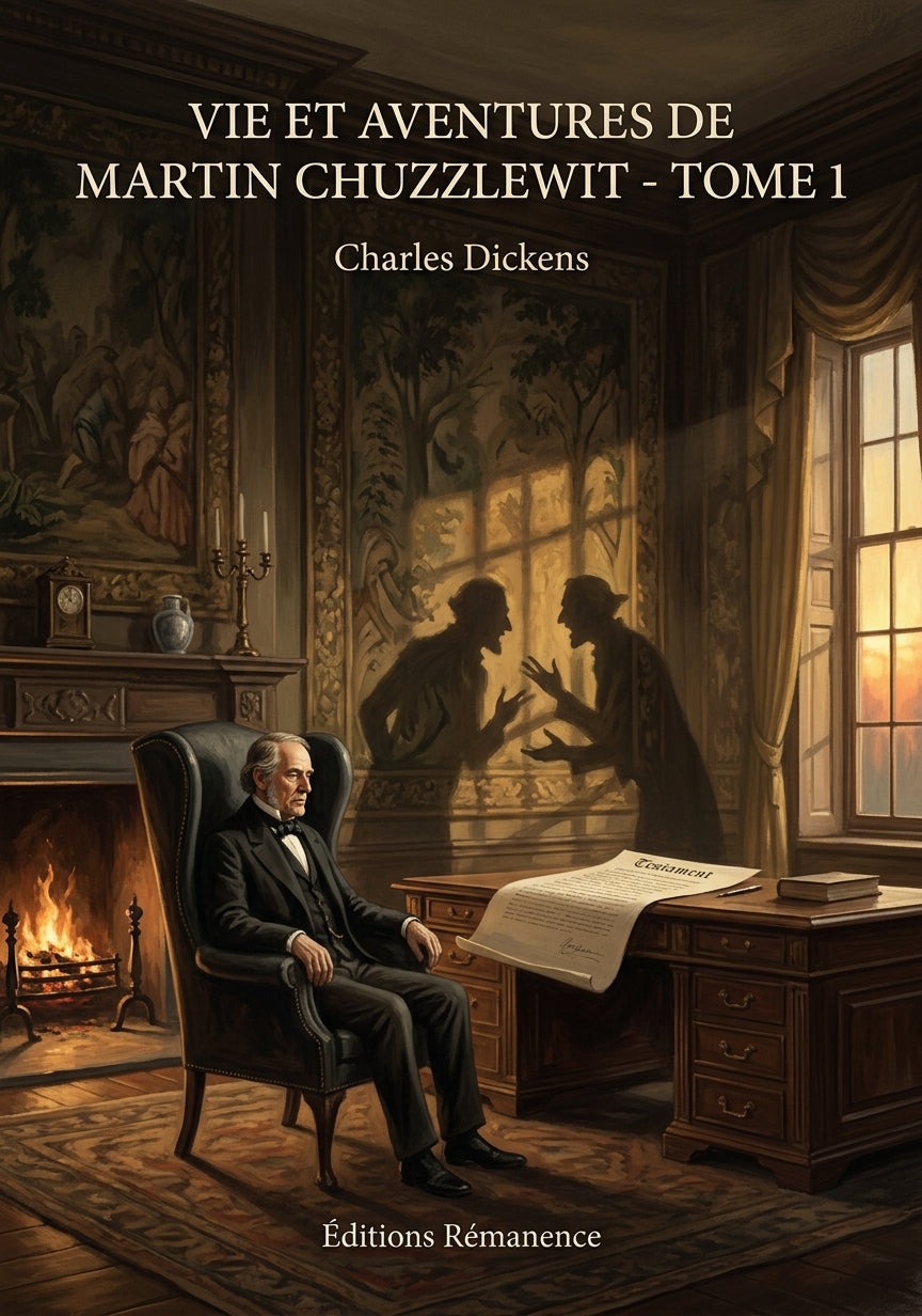 Livre Vie et aventures de Martin Chuzzlewit - Tome 1 par Charles Dickens - Couverture - Editions Remanence