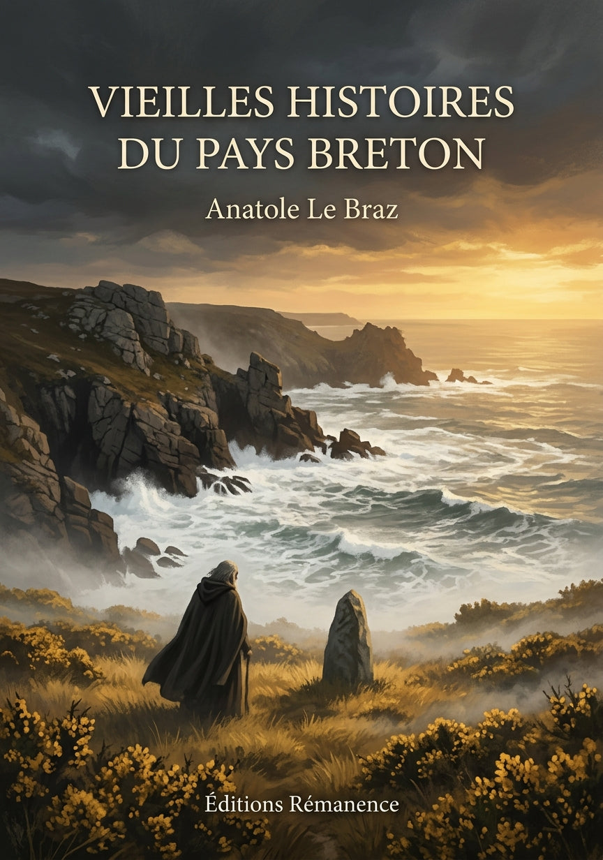 Livre Vieilles histoires du pays breton par Anatole Le Braz - Couverture - Editions Remanence