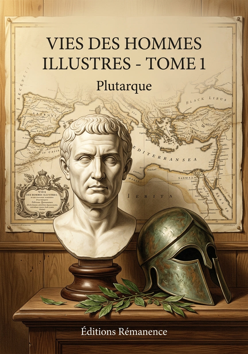 Livre Vies des hommes illustres - Tome 1 par Plutarque - Couverture - Editions Remanence