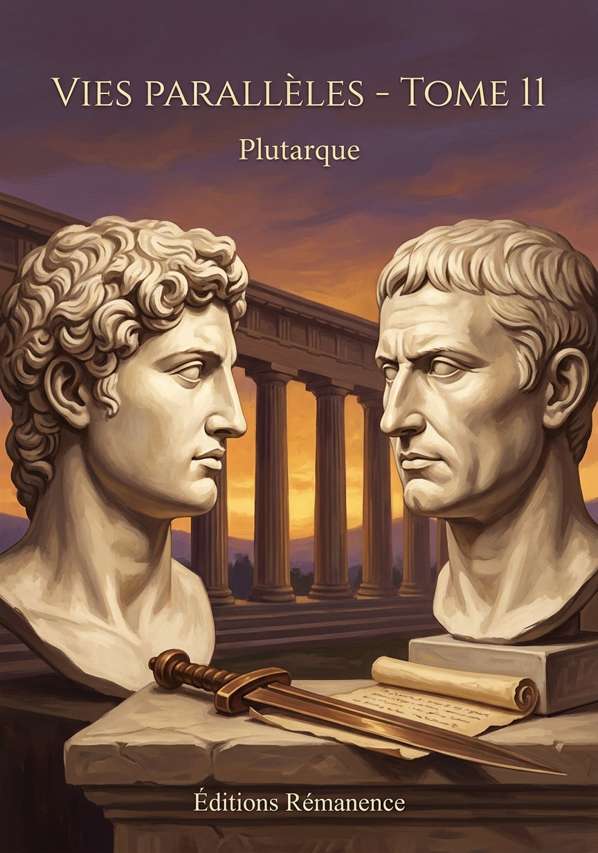 Livre Vies parallèles - Tome 11 par Plutarque - Couverture - Editions Remanence