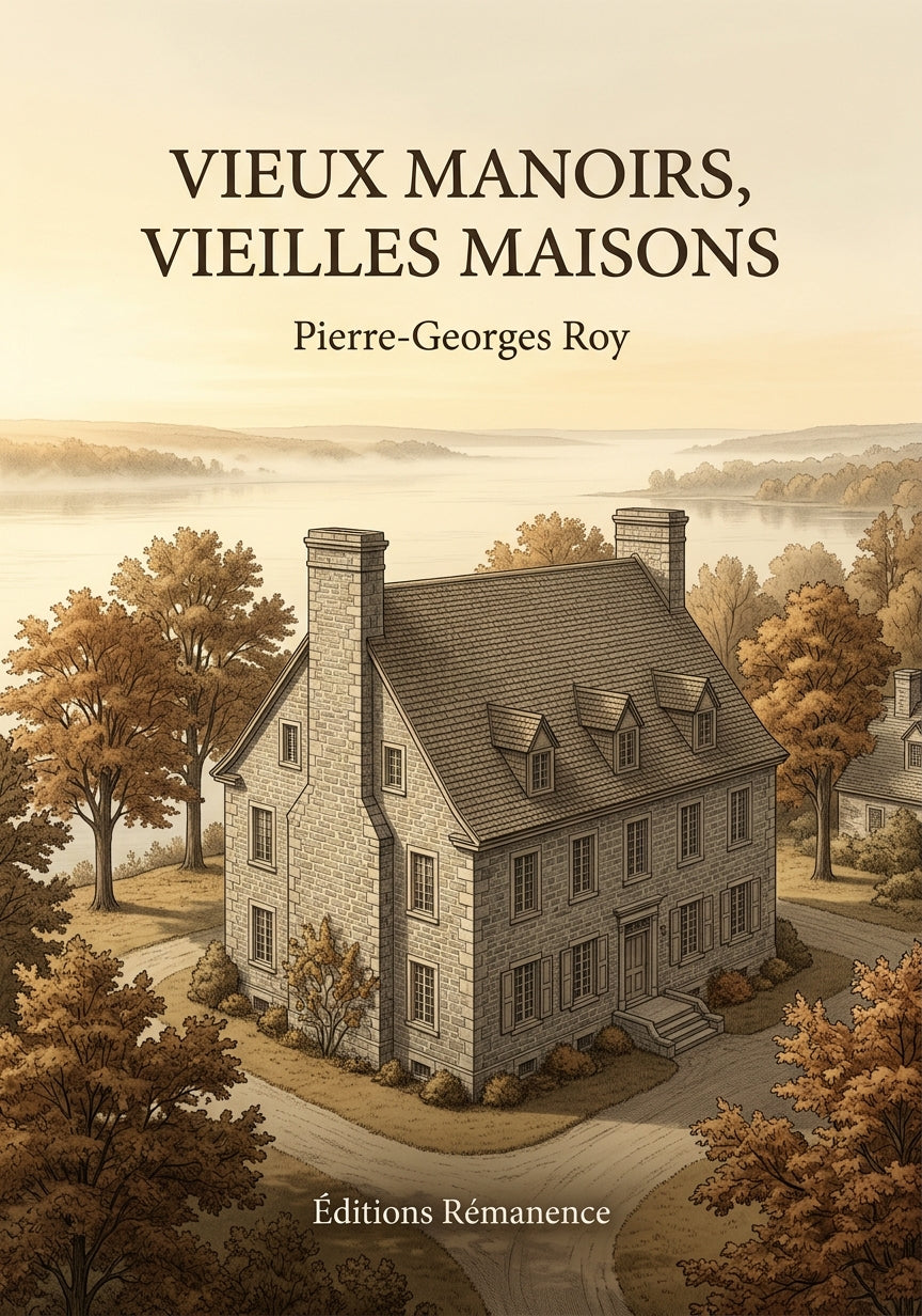 Livre Vieux manoirs, vieilles maisons par Pierre-Georges Roy - Couverture - Editions Remanence