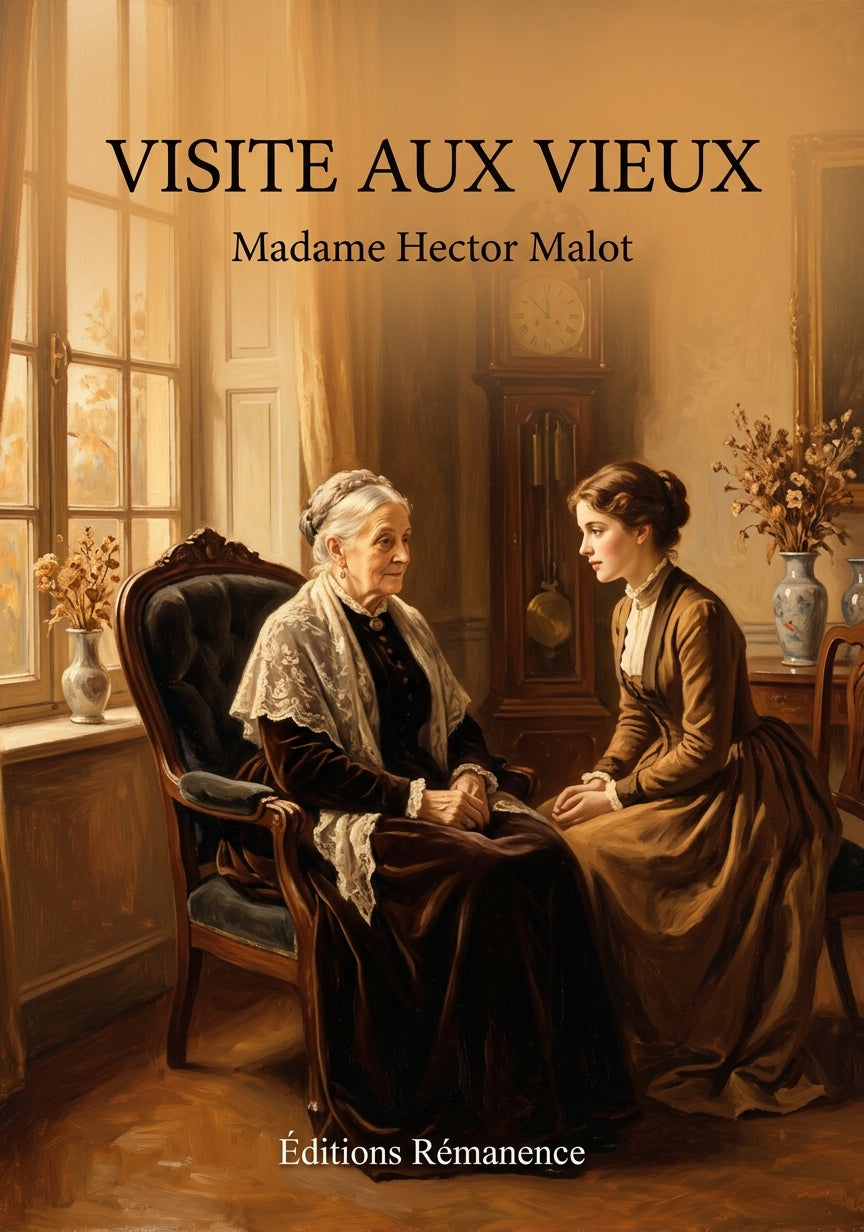 Livre Visite aux vieux par Madame Hector Malot - Couverture - Editions Remanence