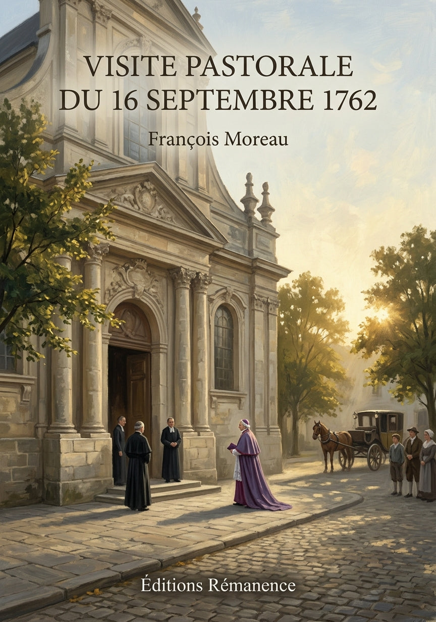 Livre Visite pastorale du 16 septembre 1762 par François Moreau - Couverture - Editions Remanence