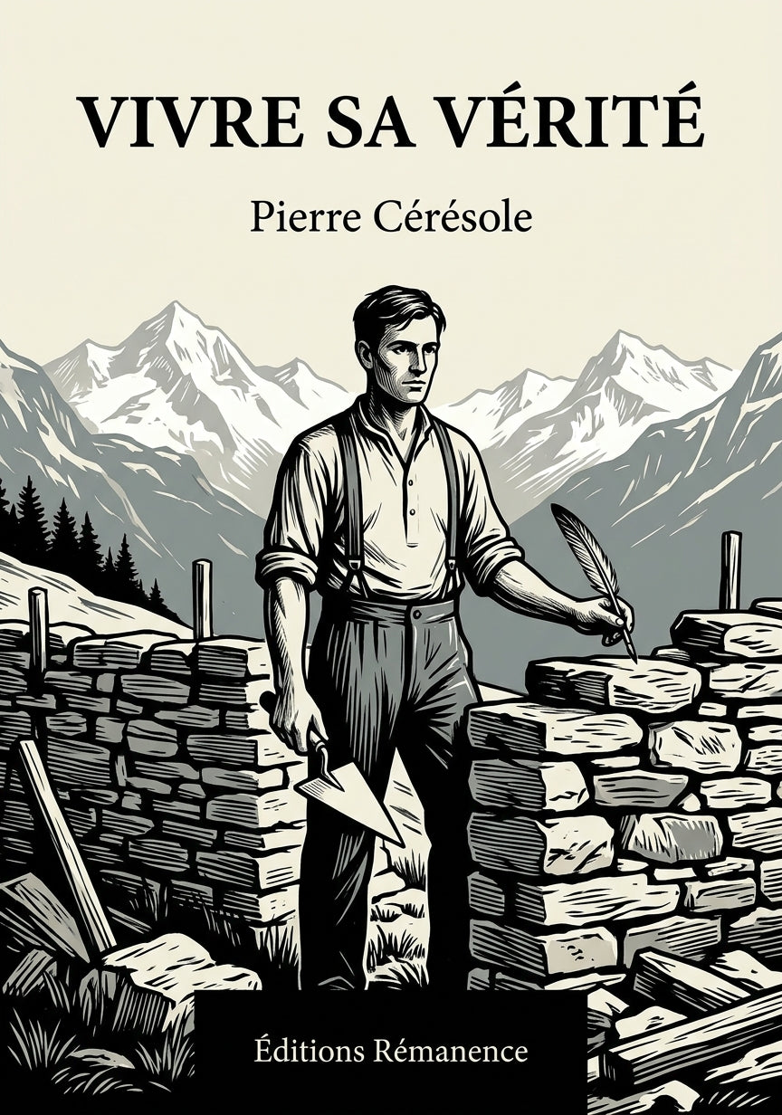 Livre Vivre sa vérité par Pierre Cérésole - Couverture - Editions Remanence
