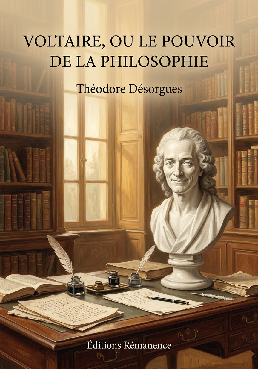 Livre Voltaire, ou le Pouvoir de la philosophie par Théodore Désorgues - Couverture - Editions Remanence