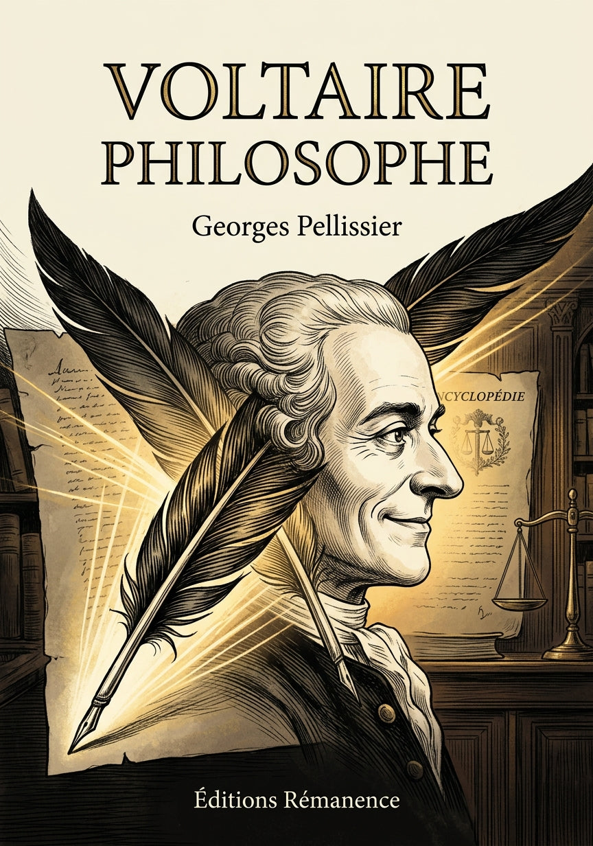 Livre Voltaire philosophe par Georges Pellissier - Couverture - Editions Remanence