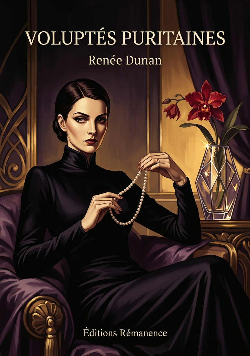 Livre Voluptés puritaines par Renée Dunan - Couverture - Editions Remanence