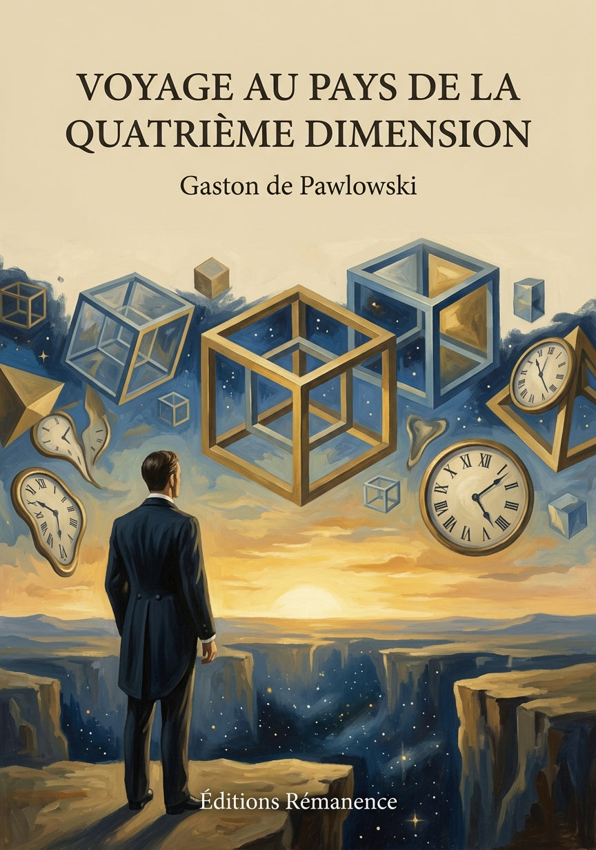 Livre Voyage au pays de la quatrième dimension par Gaston de Pawlowski - Couverture - Editions Remanence