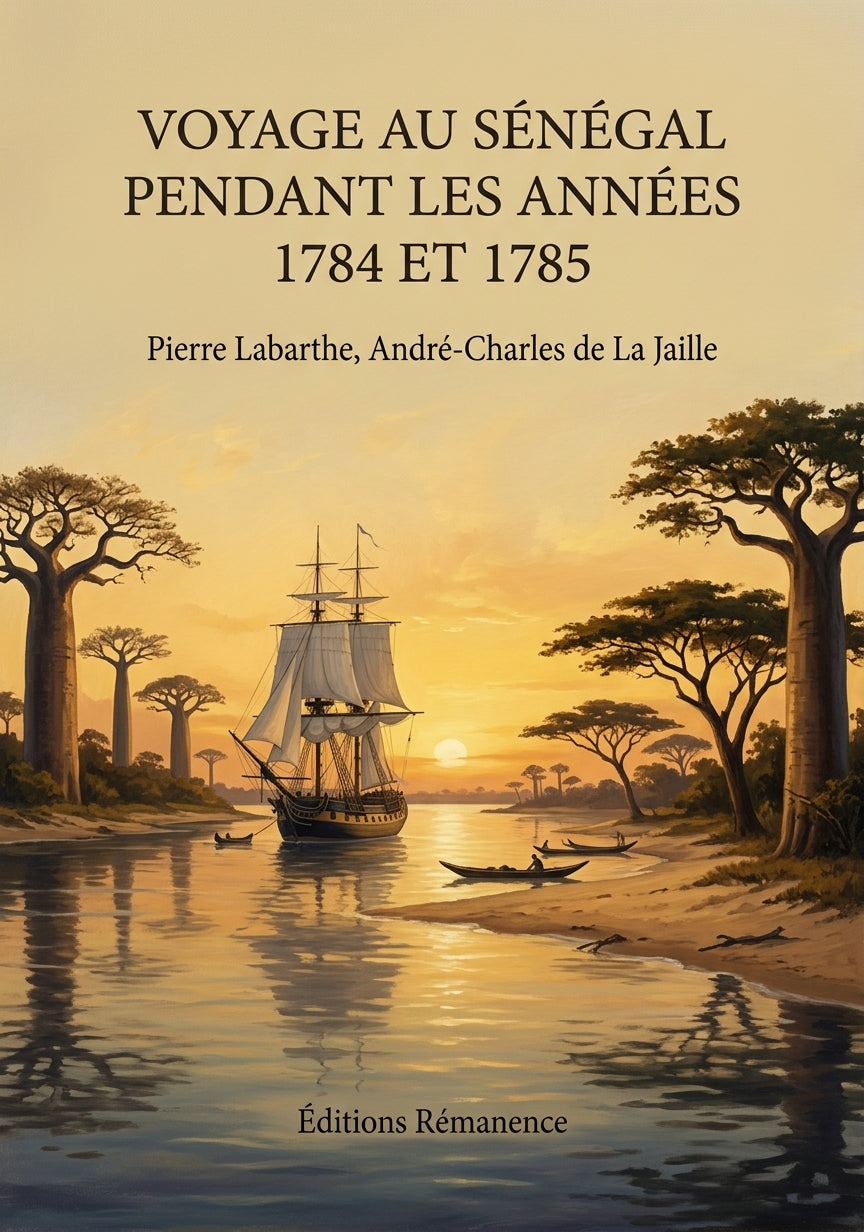 Livre Voyage au Sénégal pendant les années 1784 et 1785 par Pierre Labarthe, André-Charles de La Jaille - Couverture - Editions Remanence