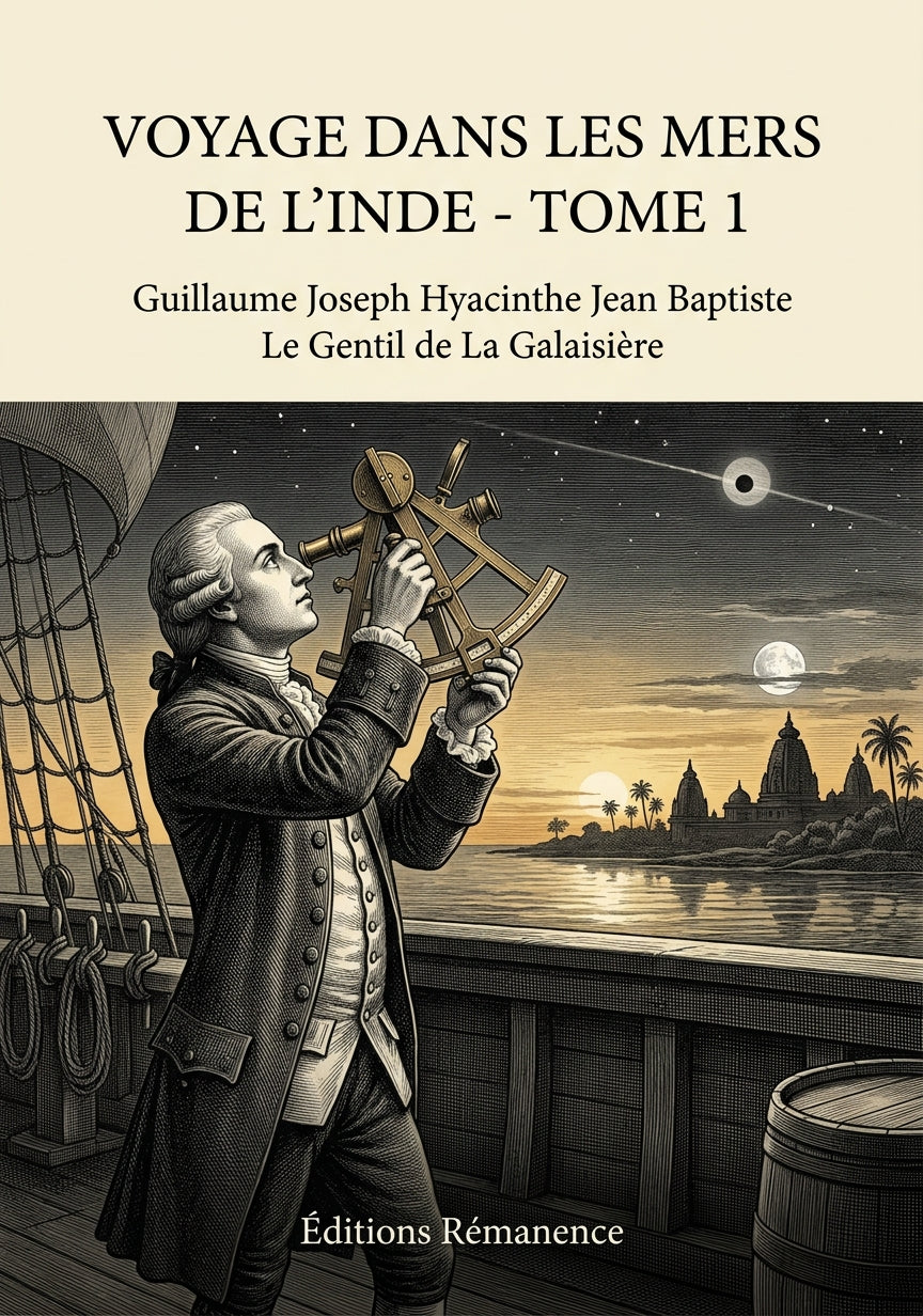 Livre Voyage dans les mers de l’Inde - Tome 1 par Guillaume Joseph Hyacinthe Jean Baptiste Le Gentil de La Galaisière - Couverture - Editions Remanence