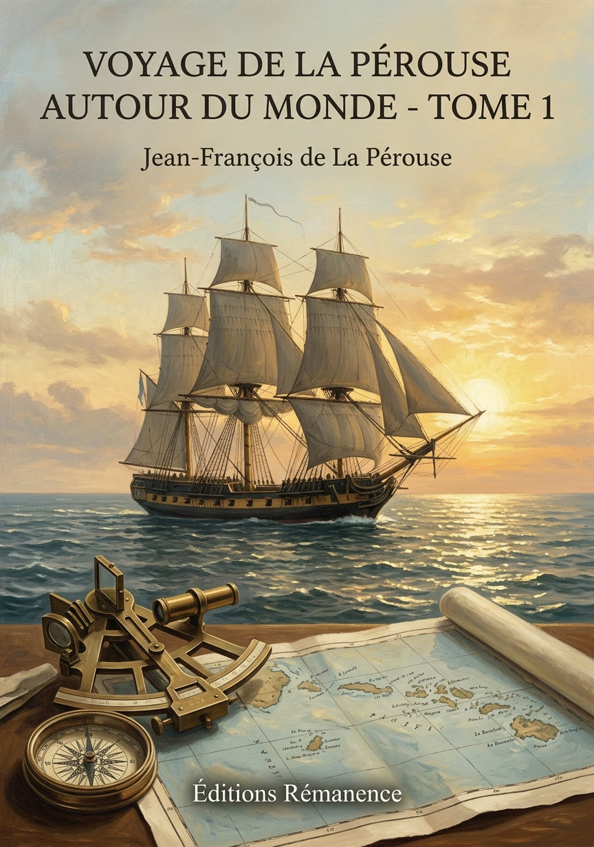 Livre Voyage de La Pérouse autour du monde - Tome 3 par Jean-François de La Pérouse, Louis-Antoine Milet-Mureau - Couverture - Editions Remanence