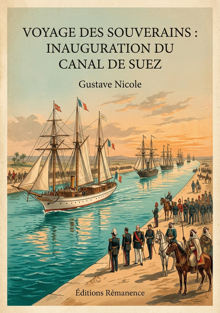Voyage des souverains : Inauguration du Canal de Suez - Gustave Nicole (Couverture)