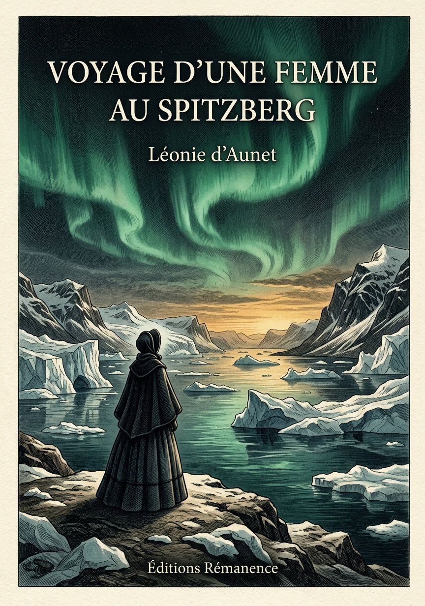 Livre Voyage d’une femme au Spitzberg par Léonie d’Aunet - Couverture - Editions Remanence