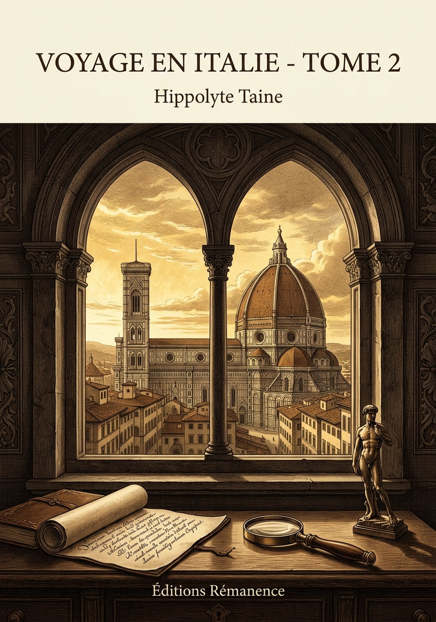 Livre Voyage en Italie - Tome 2 par Hippolyte Taine - Couverture - Editions Remanence