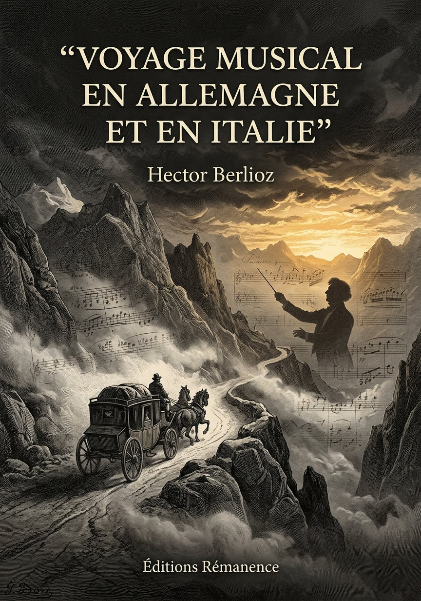 Livre Voyage musical en Allemagne et en Italie par Hector Berlioz - Couverture - Editions Remanence