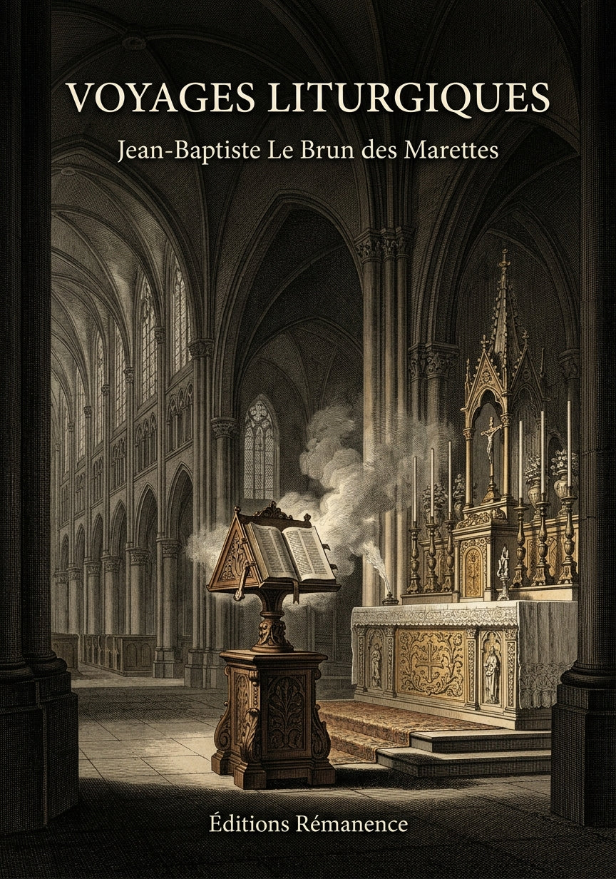 Livre Voyages Liturgiques par Jean-Baptiste Le Brun des Marettes - Couverture - Editions Remanence