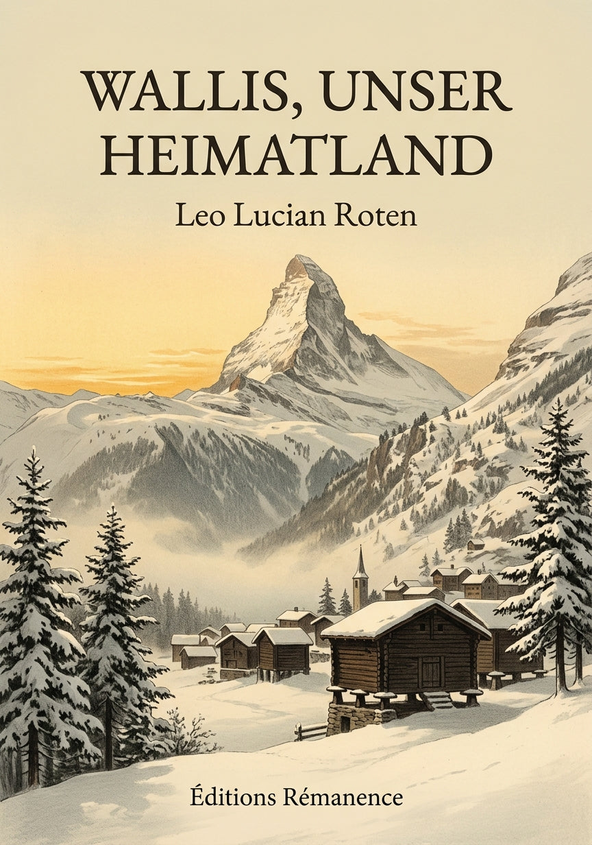 Livre Wallis, unser Heimatland par Leo Lucian Roten - Couverture - Editions Remanence