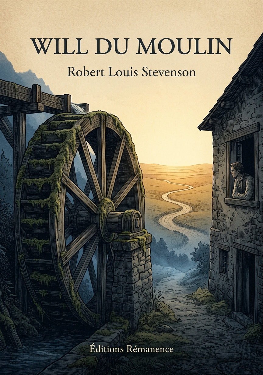 Livre Will du moulin par Robert Louis Stevenson - Couverture - Editions Remanence