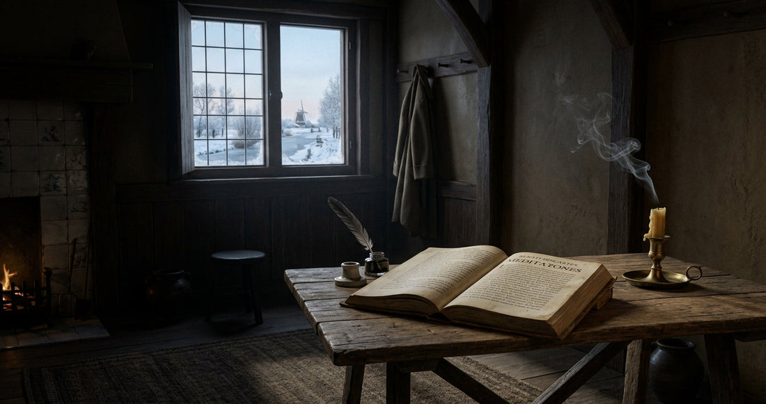 Un intérieur hollandais du XVIIe siècle au petit matin — le monde de Descartes, radical dans sa simplicité