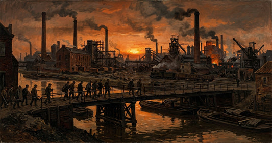 Un paysage industriel français au XIXe siècle — le monde que le naturalisme a choisi de regarder en face