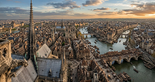Paris médiéval vu des tours de Notre-Dame — le monde que Victor Hugo a ressuscité dans le roman historique français