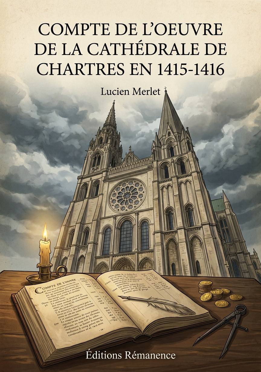 Compte de L'Oeuvre de la Cathédrale de Chartres en 1415-1416 - Lucien Merlet (Couverture)