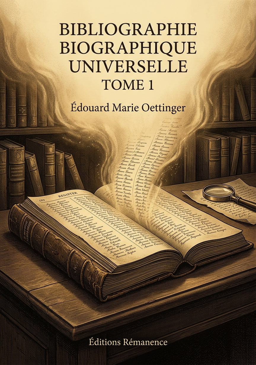 Bibliographie biographique universelle Tome 1 - Édouard Marie Oettinger (Couverture)
