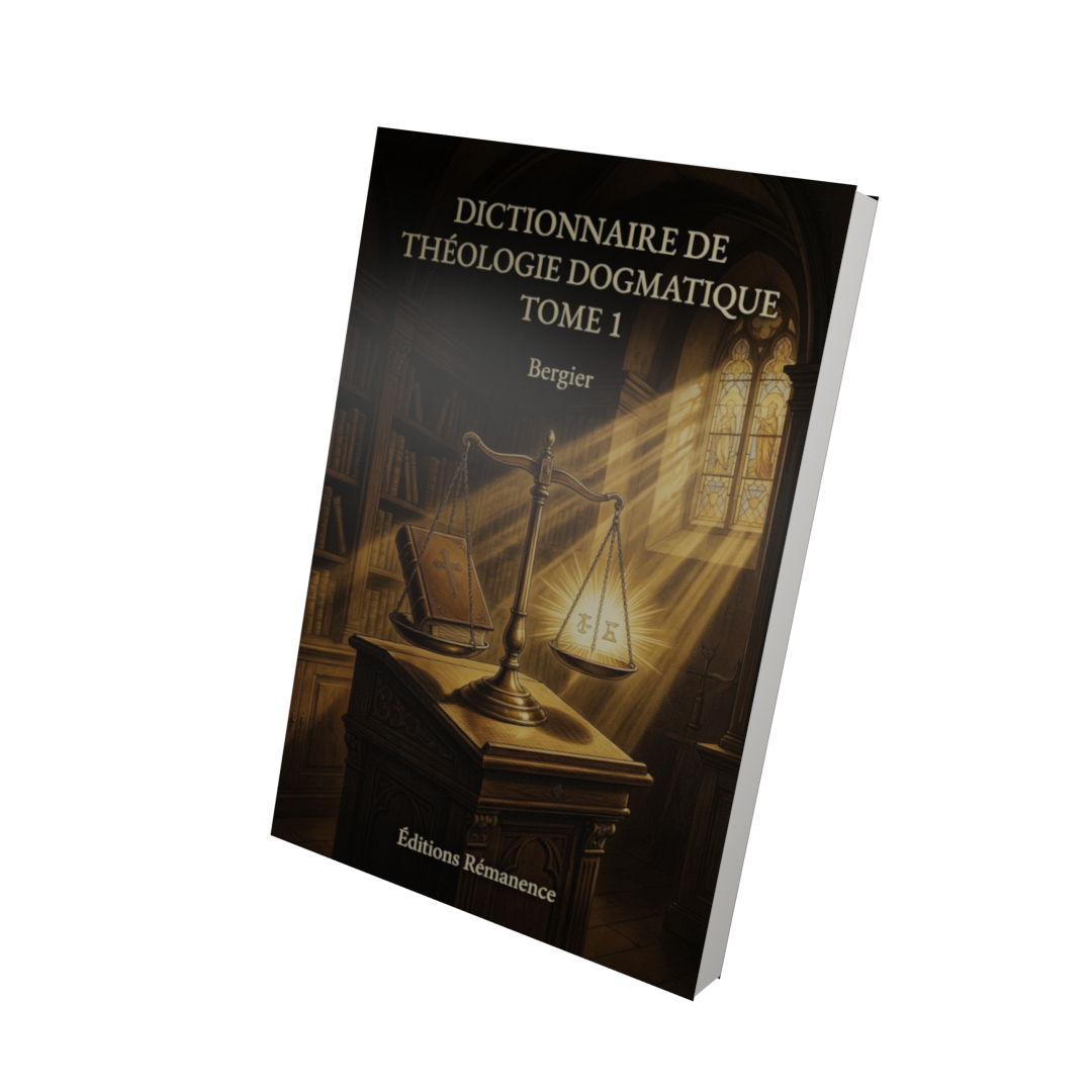Dictionnaire de théologie dogmatique Tome 1 - Bergier (Vue 3D)