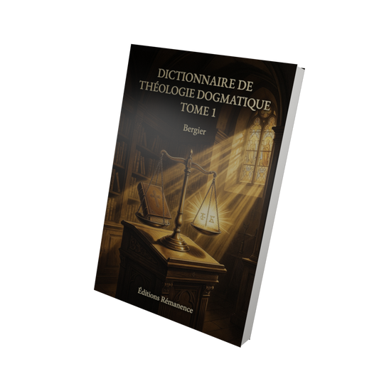 Dictionnaire de théologie dogmatique Tome 1 - Bergier (Vue 3D)