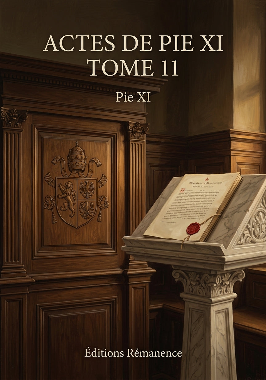 Actes de Pie XI Tome 11 - Pie XI (Couverture)