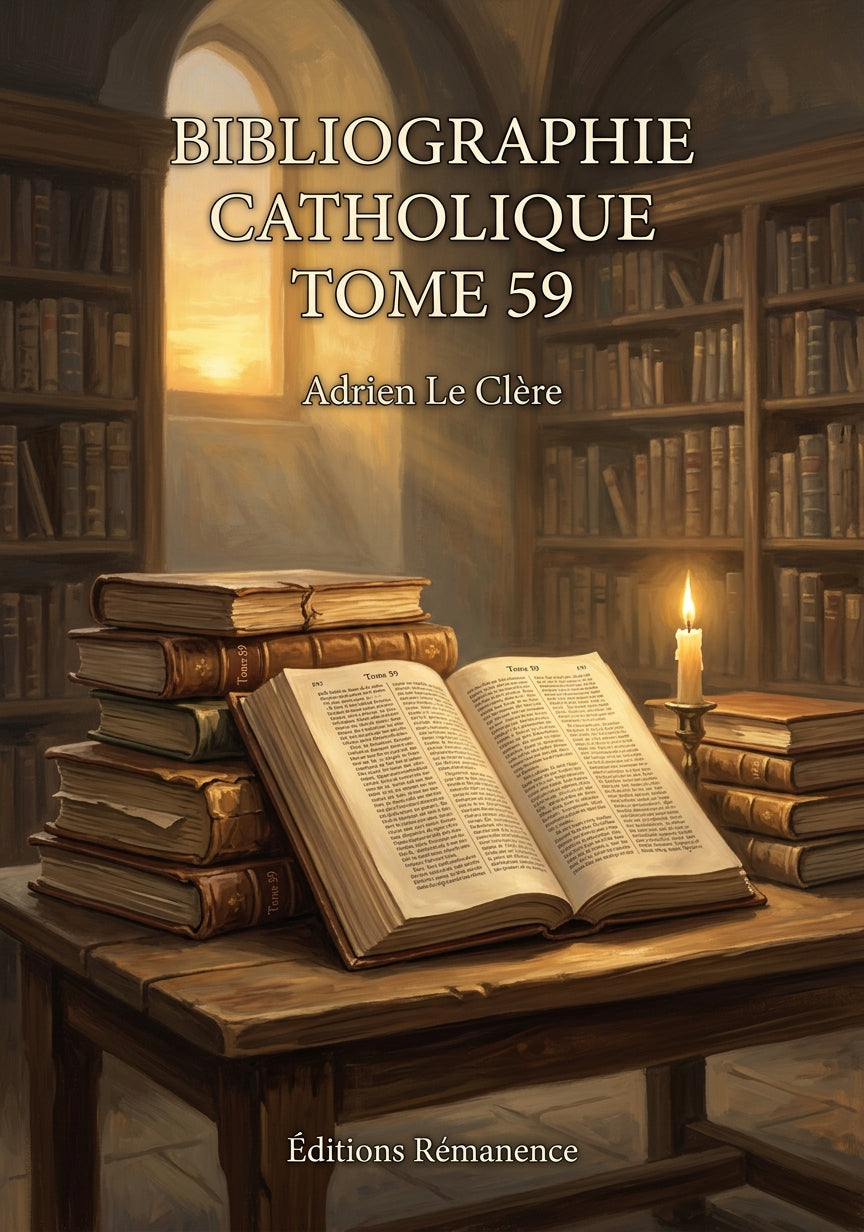 Bibliographie catholique Tome 59 - Adrien Le Clère (Couverture)