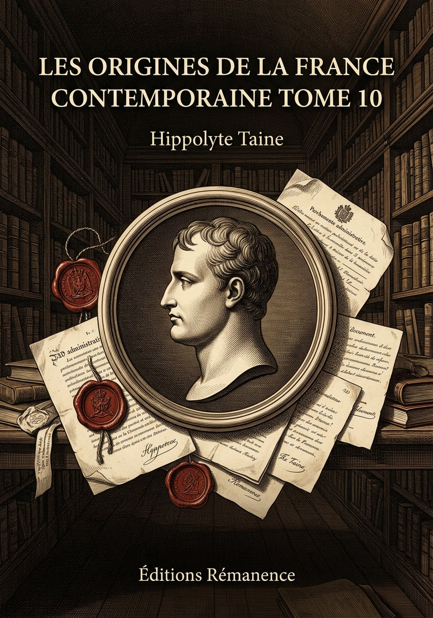 Les origines de la France contemporaine Tome 10 - Hippolyte Taine (Couverture)