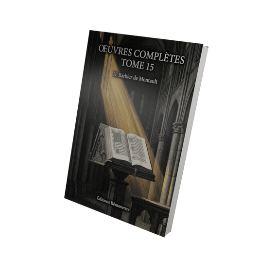 Oeuvres complètes Tome 15 - X. Barbier de Montault (Vue 3D)