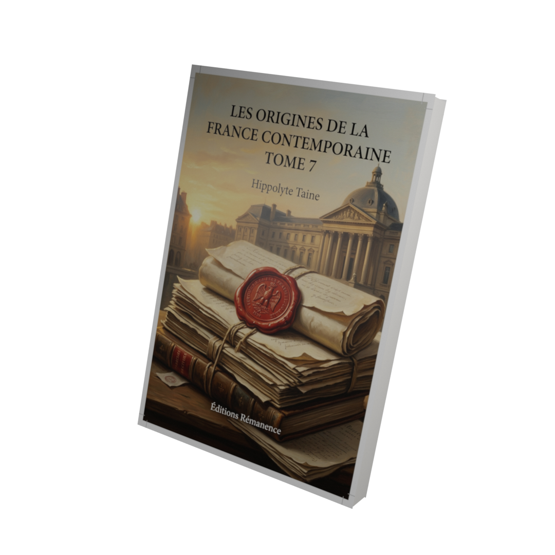 Les origines de la France contemporaine Tome 7 - Hippolyte Taine (Vue 3D)