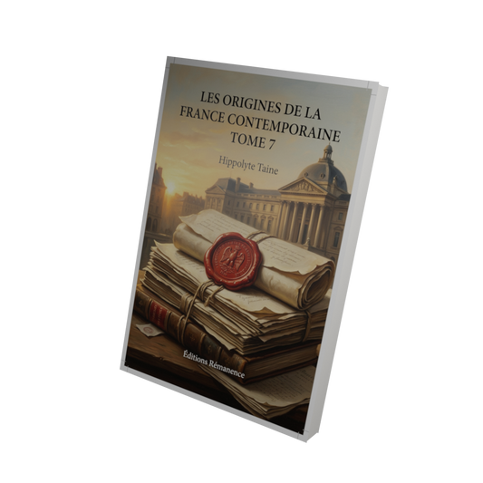 Les origines de la France contemporaine Tome 7 - Hippolyte Taine (Vue 3D)