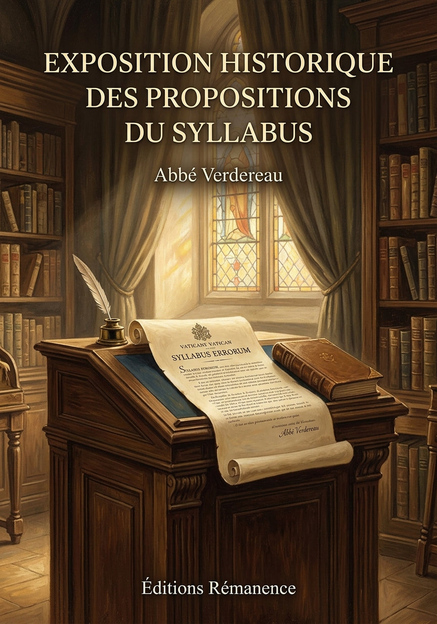 Exposition historique des propositions du Syllabus - Abbé Verdereau (Couverture)