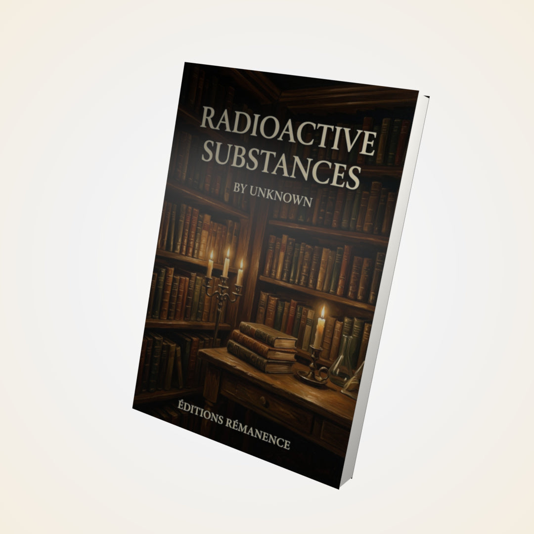 Livre Radioactive Substances - Couverture 3D