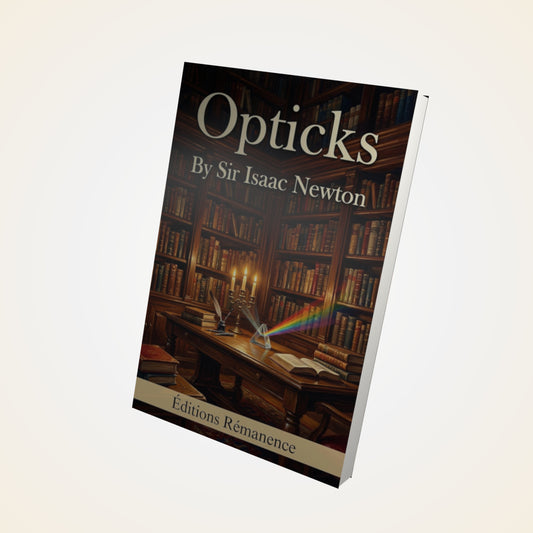 Livre Opticks – Isaac Newton - Couverture 3D
