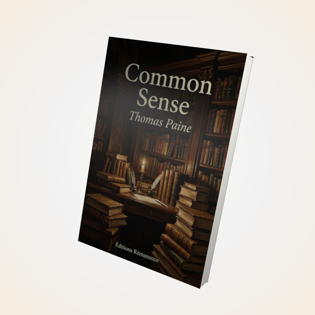 Livre Common Sense – Thomas Paine - Couverture 3D
