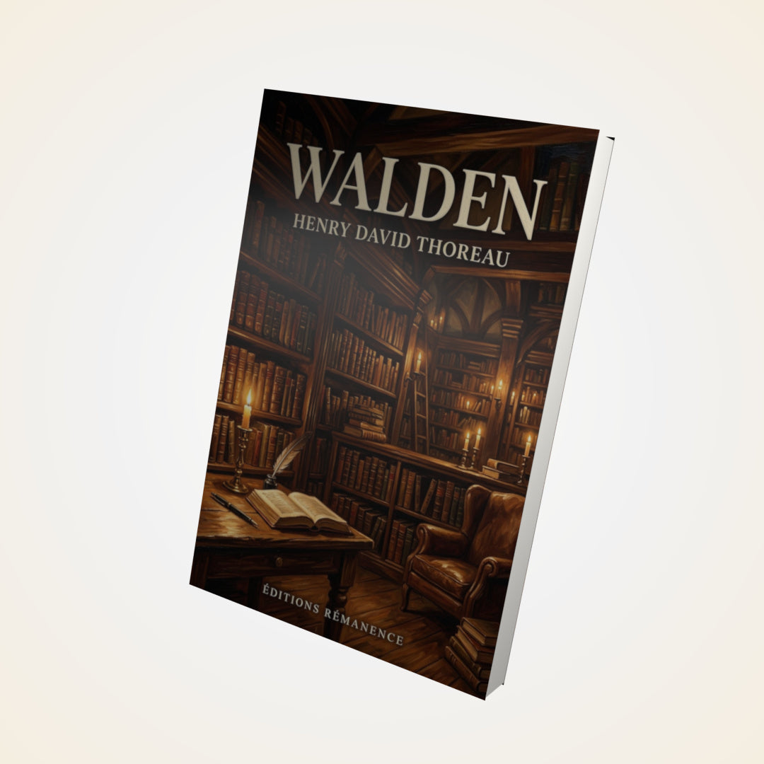 Livre Walden – Henry David Thoreau - Couverture 3D