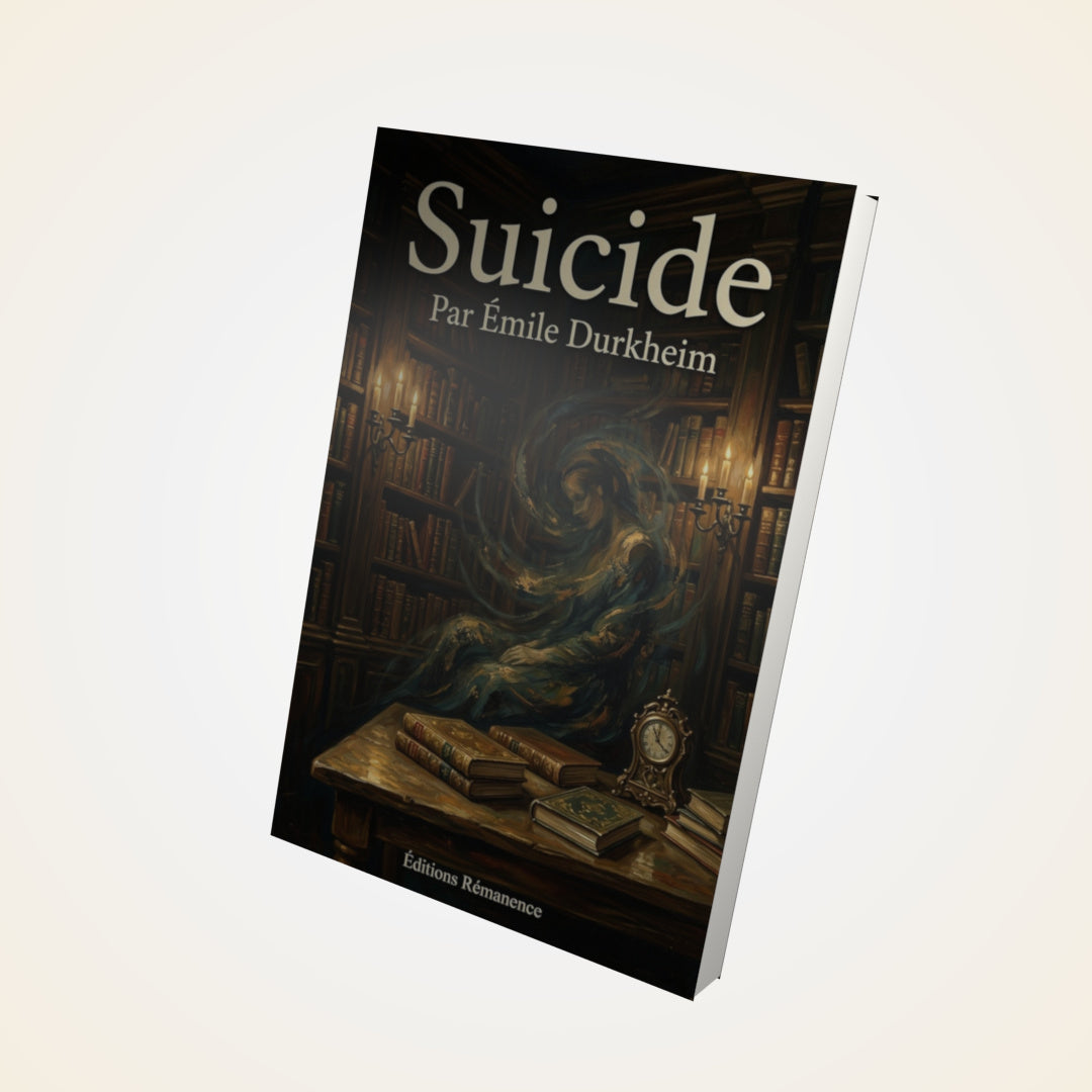 Livre Suicide – Émile Durkheim - Couverture 3D